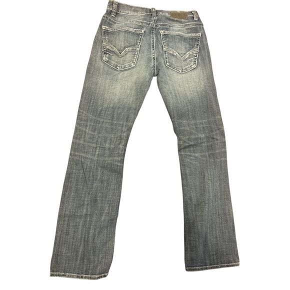 BKE Denim Aiden Bootcut Denim Men's Size 31 x 32 Blue Distressed style Stretch - Picture 3 of 6